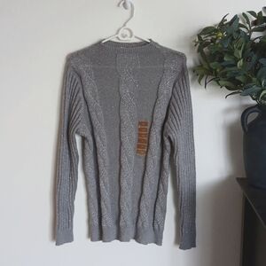 NWT Metallic Knit Sweater